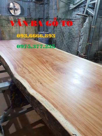 Bàn ăn gỗ|Mặt bàn gỗ nguyên tấm BA032