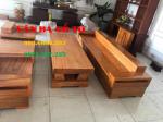 Sofa gỗ nguyên khối - SOGD035