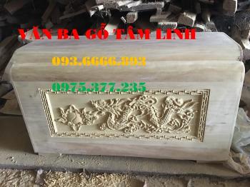 Quách gỗ vàng tâm trạm rồng