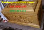Quách gỗ vàng tâm trạm sen NỔI_ QS8
