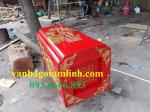 Quách gỗ vàng tâm trạm Sen_ QS10