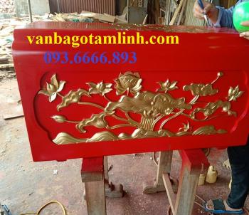 Quách gỗ vàng tâm trạm Sen_ QS10 