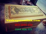 Quách gỗ vàng tâm trạm Sen_ QS15
