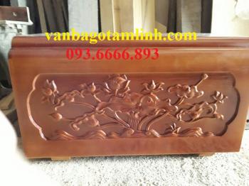 Quách gỗ vàng tâm trạm Sen_ QS15