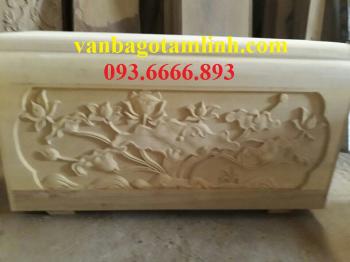 Quách gỗ vàng tâm trạm Sen_ QS12 