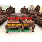Bàn ghế gỗ nghê đỉnh 10 món tay 16