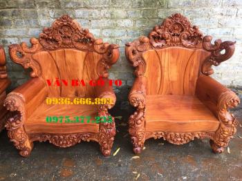 Bàn ghế gỗ Hoàng gia (Louis) 6 món
