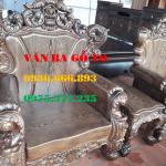 Bàn ghế gỗ Louis Hoàng Gia 6 món
