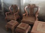 Bàn ghế gỗ Minh đào hương ta gia lai 7 món cột 14