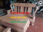 Bàn ghế gỗ|  Quốc voi cột 12 cm 6 món