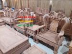 BÀN GHẾ GỖ| MINH ĐÀO TAY 6 MÓN GÕ ĐỎ