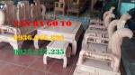 Bàn ghế gỗ| Tần thủy hoàng hương đá cột 12 cm