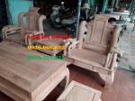 Bàn ghế gỗ| Bàn ghế Minh Tần hương đá cột 12 cm 6 món