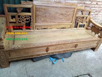 Bàn ghế gỗ| Bàn ghế Sơn Thủy Gỗ Mun 6 món