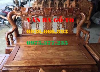 Bàn ghế gỗ| Bàn ghế minh đào gỗ hương vân cột 12 cm