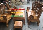 Bàn ghế gỗ| bàn ghế hoa lá tây gỗ Lim tay 12
