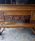 Bàn thờ gỗ gụ trạm rồng _BTG005