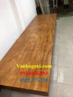 Bàn ăn|Mặt bàn gỗ gõ đỏ _MBA304