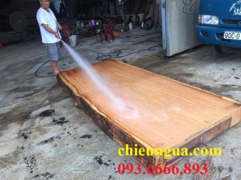 Bàn ăn|Mặt bàn gỗ gõ đỏ_MBA307