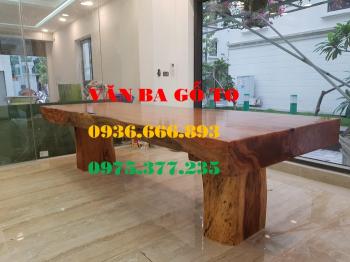 Bàn ăn| Mặt bàn ăn gỗ cẩm đá_MBA400