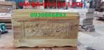 Quách gỗ vàng tâm trạm sen _ QS10