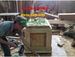 Quách gỗ  vàng tâm| Quách chạm rồng _QR15