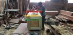 Quách gỗ vàng tâm trạm rồng sen_ Q12