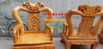 Bàn ghế gỗ| Minh đào tay 14 cm mặt tràn 10 món