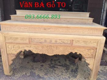 Bàn thờ gỗ gụ mẫu hiện đại