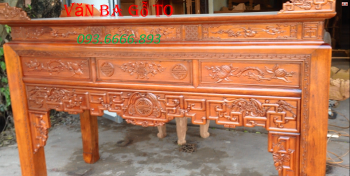 Bàn thờ gia tiên gỗ gụ mẫu mới