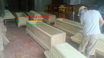 Quan tài gỗ vàng tâm tại Hải Phòng-GT101
