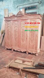 Tủ quần áo 3 buồng 4 cánh - TA 100