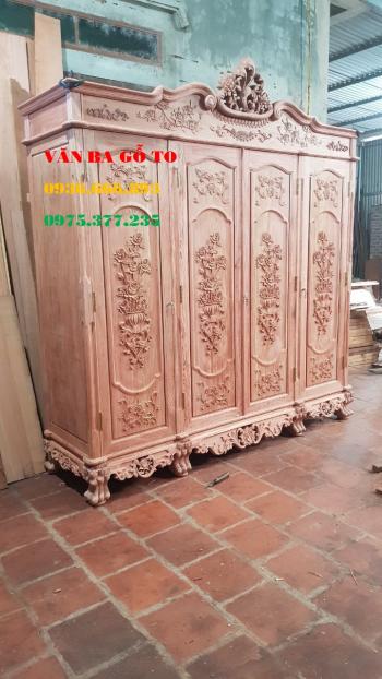 Tủ quần áo 3 buồng 4 cánh - TA 100