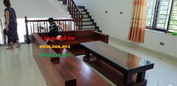 Sofa gỗ lim nguyên khối - SOGL300