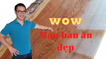 Mặt bàn ăn đẹp bằng gỗ tự nhiên  luôn Sang chảnh, Đẳng Cấp