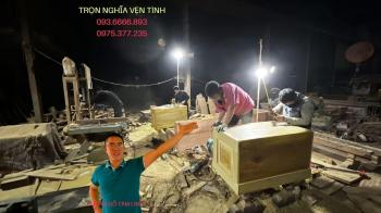 Xưởng Sản Xuất Quan Quách Gỗ Vàng Tâm, Gỗ Ngọc Am Uy Tín – Doanh Nghiệp Văn Ba Gỗ To