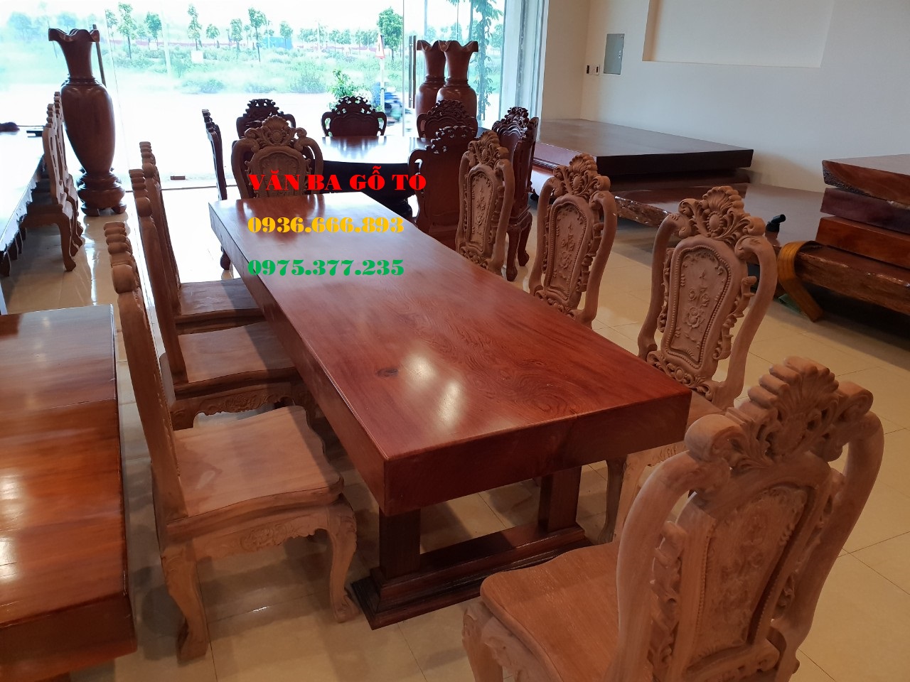 Bộ bàn ăn gỗ