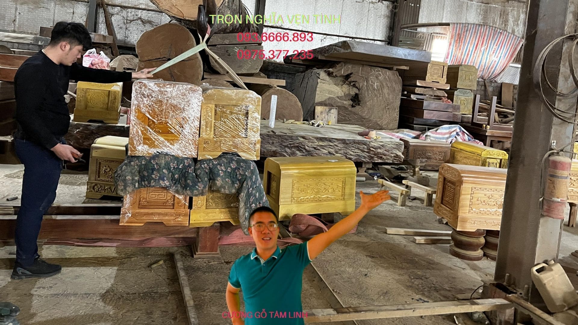 tiểu quách gỗ vàng tâm