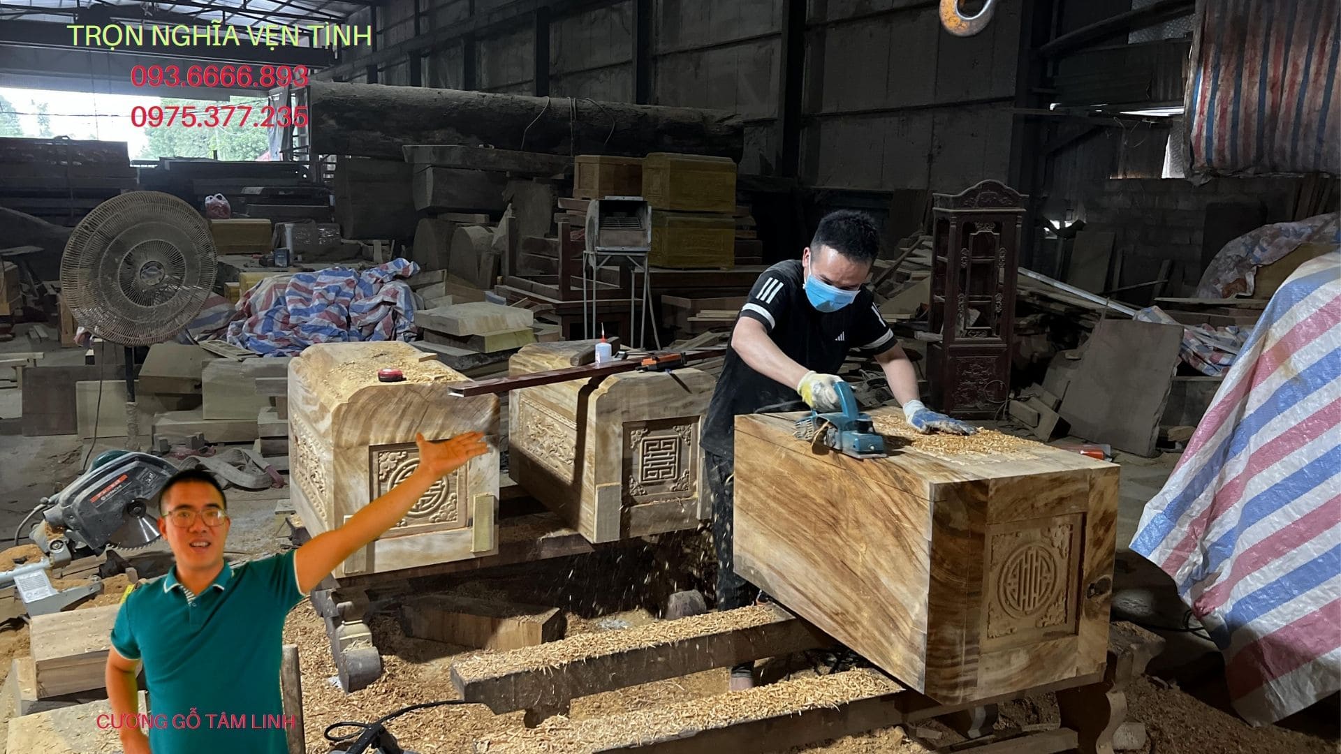 quách gỗ vàng tâm