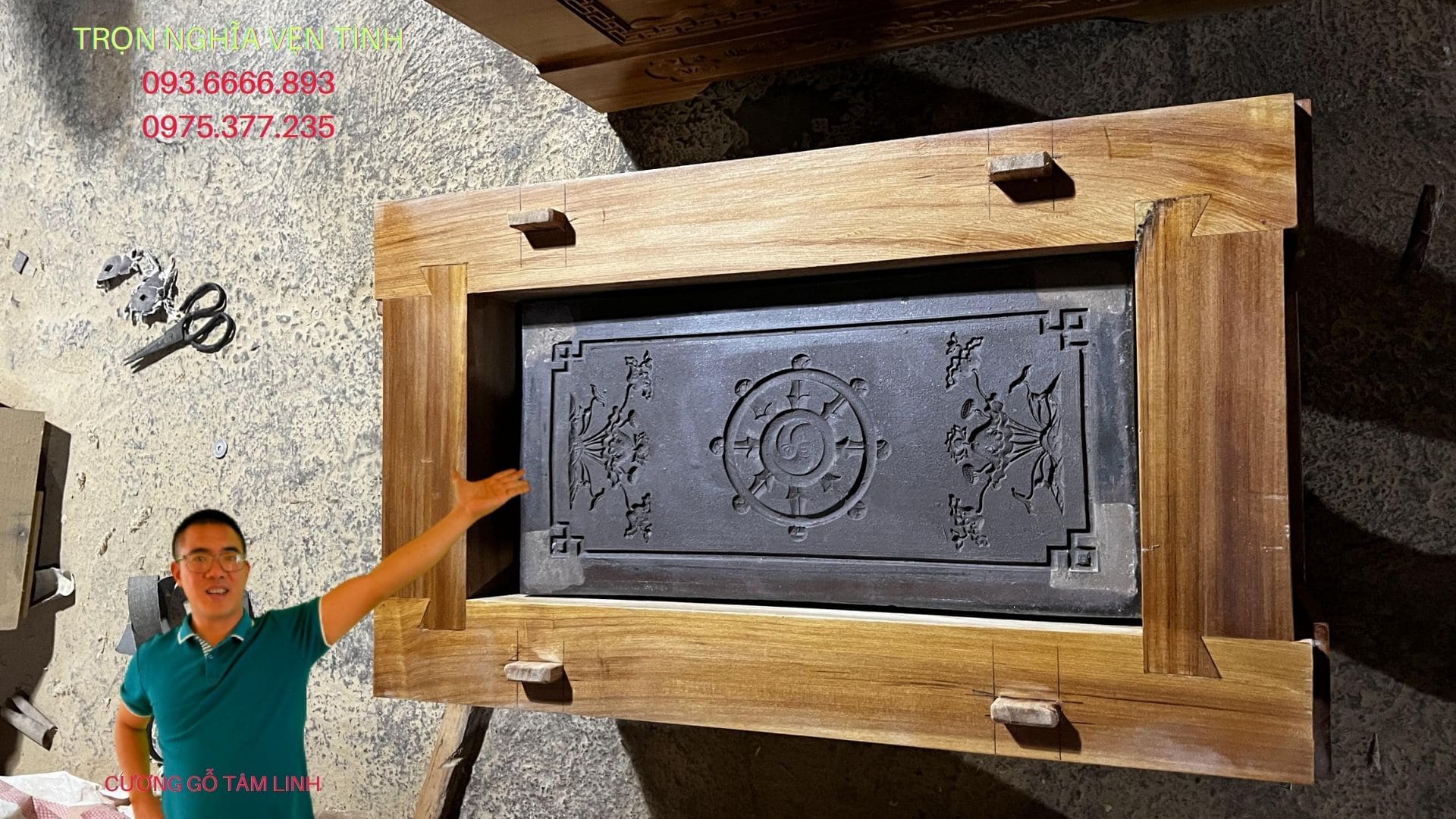 quách gỗ vàng tâm