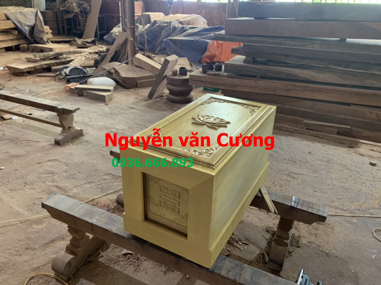 Quách gỗ vàng tâm hà nam 