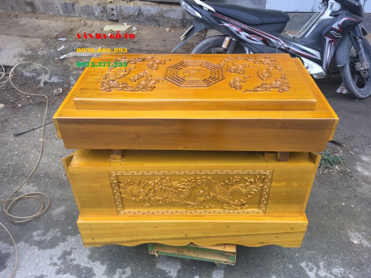 Quách gỗ vàng tâm hà nam 