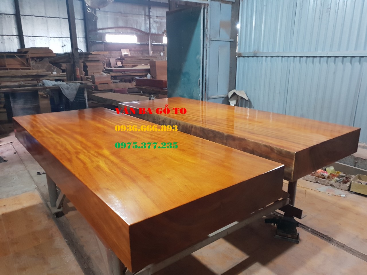 Sập gỗ nguyên khối