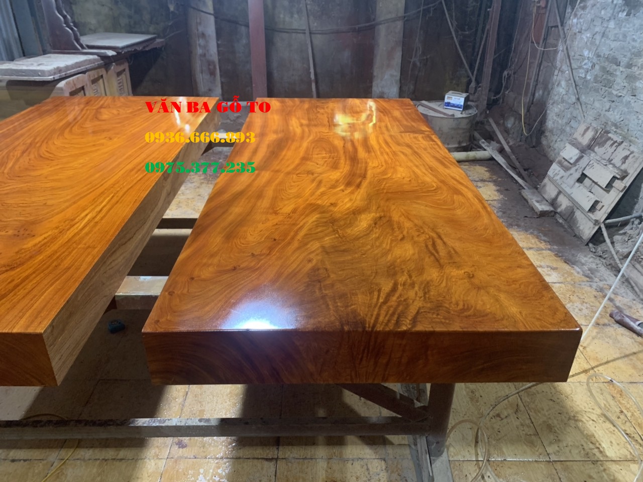 Sập gỗ hương đá 