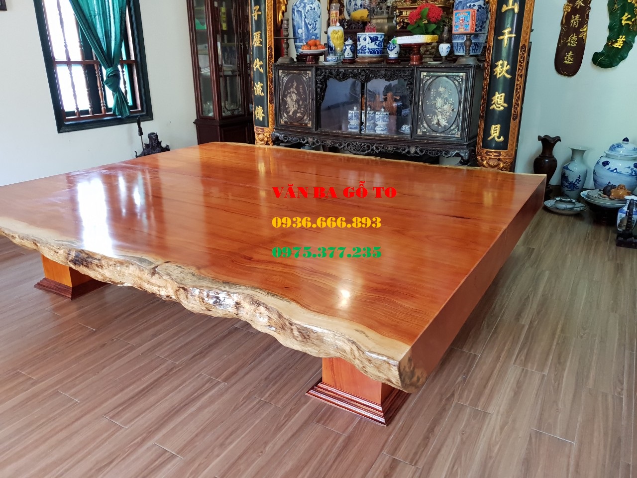 Sập gỗ nguyên khối