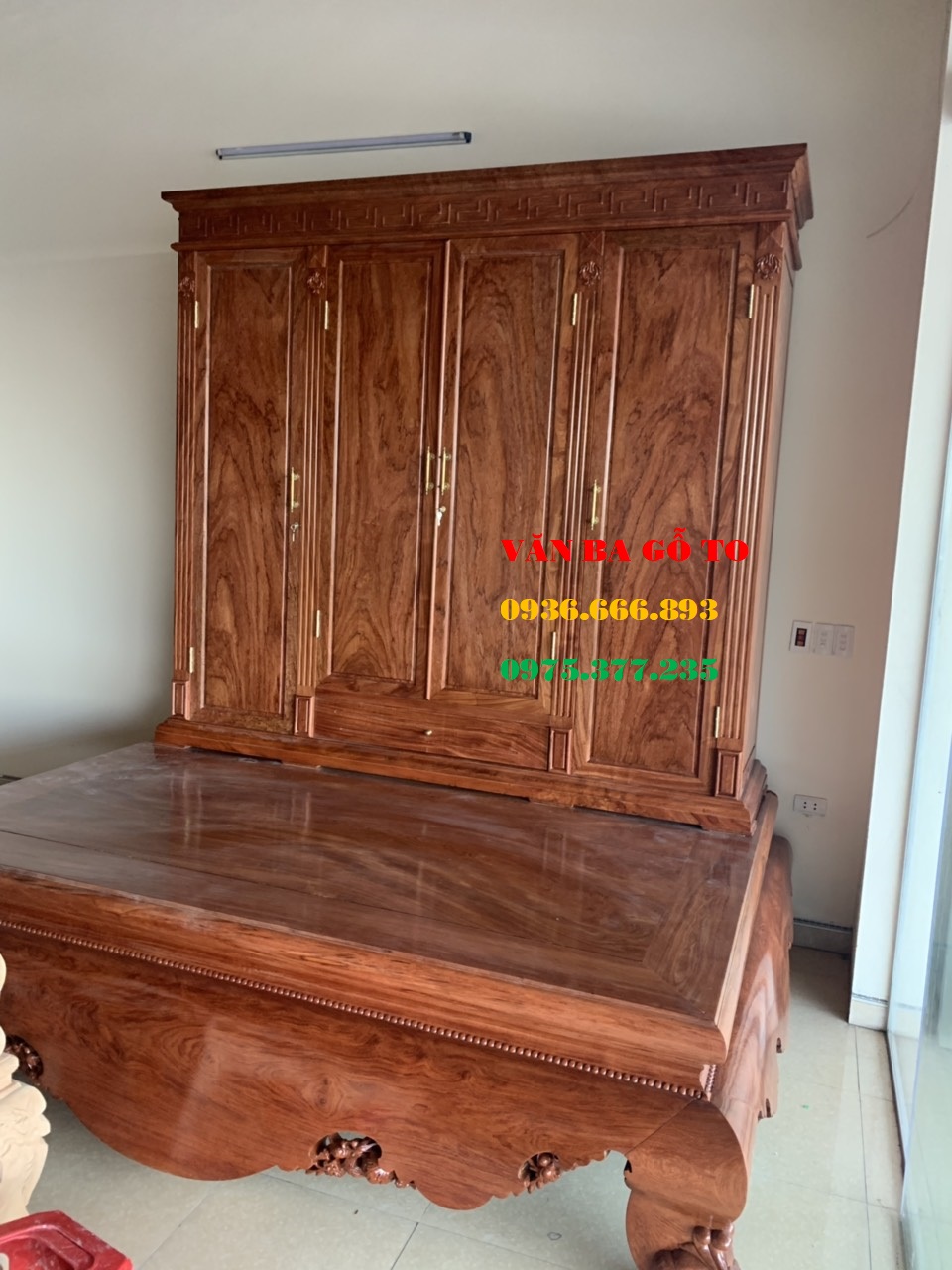 Tủ quần áo 3 buồng 4 cánh tại Sài Gòn